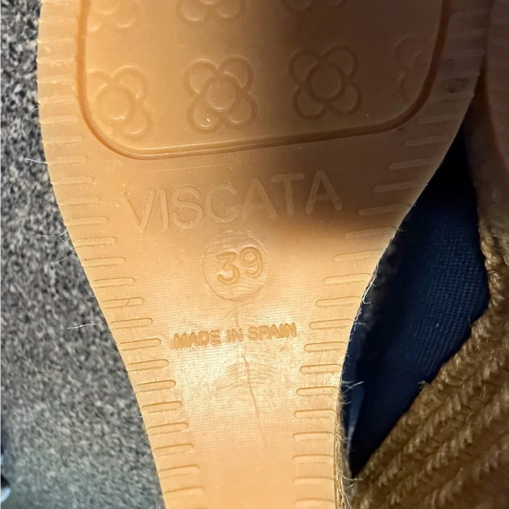 “VISCATA” Roses Canvas Espadrille Wedges